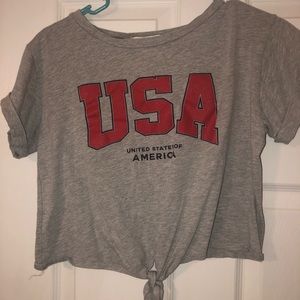 USA crop top